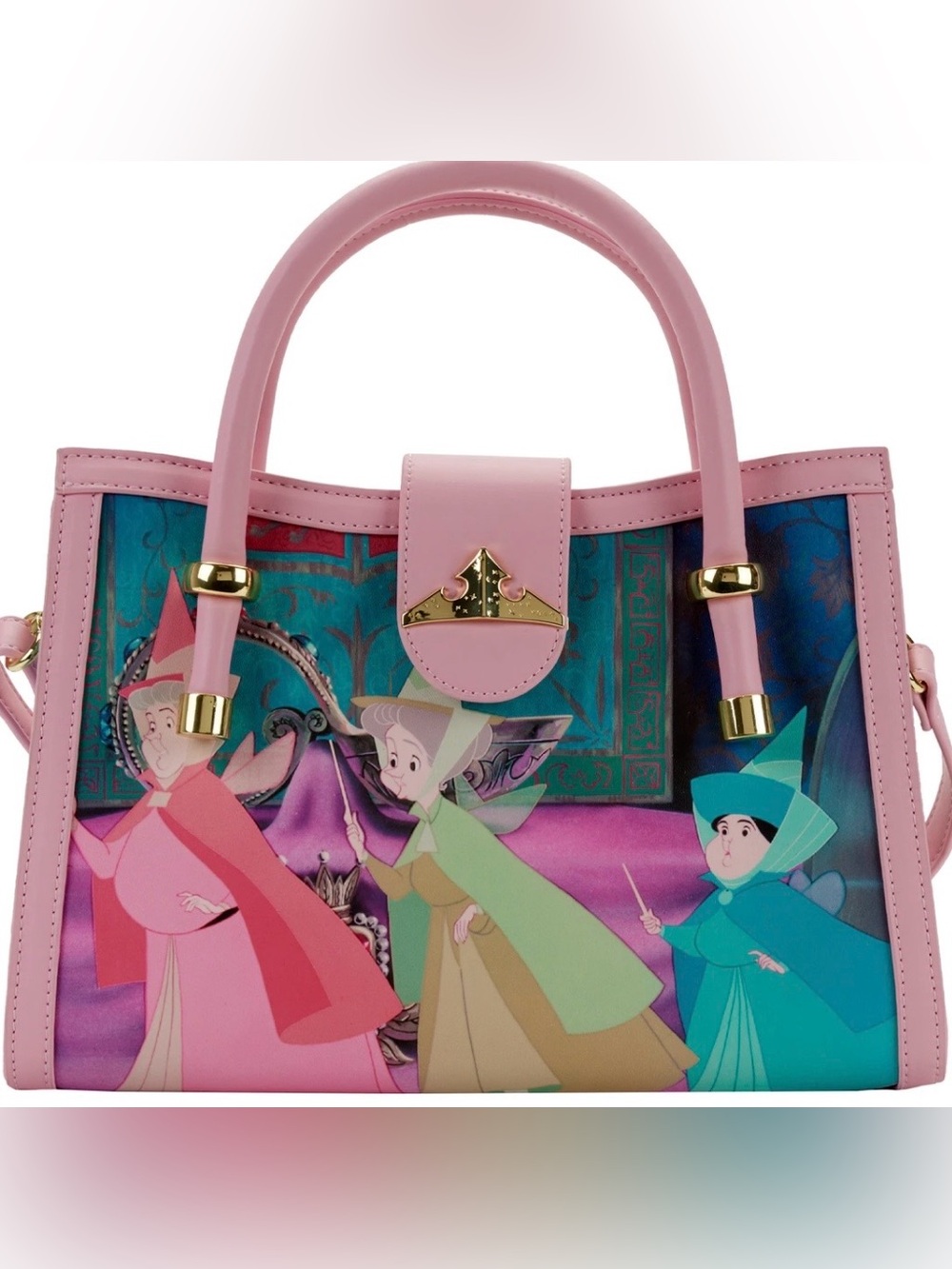 Loungefly Disney Licensed Sleeping Beauty Movie Scenes Crossbody Bag